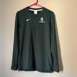 Nike Michigan State Dark Green Long Sleeve Top